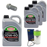 MotoröL Filter Set SAE 10W-40 Meguin 8 Liter + Schraube FüR Mercedes G-Klasse