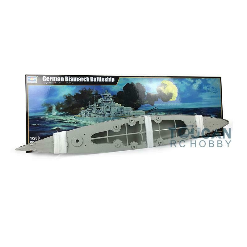 US Stock Trumpeter 03702 1:200German KM Bismarck Static Warship Battleship Model