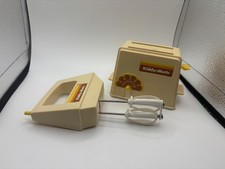 Vintage Chilton Toys Kiddy Matic Kitchen Small Appliances Mixer Toaster