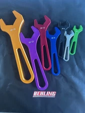 AN Fitting Wrench Set AN3 AN4 AN6 AN8 AN10 AN12 AN16, 7 JIC Alum. Fitting Wrench