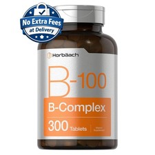 Complejo de Vitamina B 100 Vitaminas B1 B2 B6 B12 Biotina 300 Tabletas