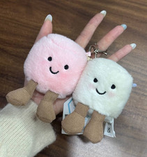 Jellycat Marshmallow Bag Charm Plush Keyring Valentine Gift NWT 2026 Cute Plush