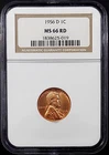 1956 D Lincoln Cent certified MS 66 RD by NGC!