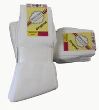 15 Paar Herren Sport Socken wei&szlig; 90% Baumwolle Gr 39/42