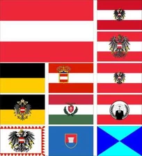 Austria Flag Habsburg Archduchy State DDSG Anonymous Armed Forces Yeniche War