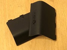 2 x GENUINE XBOX ONE BLACK CONTROLLER BATTERY COVER XBOX EMBOSSED