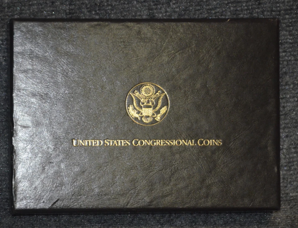 *Empty Box* For 1989 Congressional Commem. Gold/Silver 6-Coin PF/UNC Set & COA  - Image 2 of 2