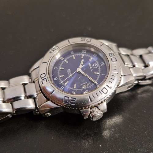 Orologio Breil Midway 251958012.9 Quarzo Vintage Diver Sub 200M Acciaio Funziona - Foto 2 di 5