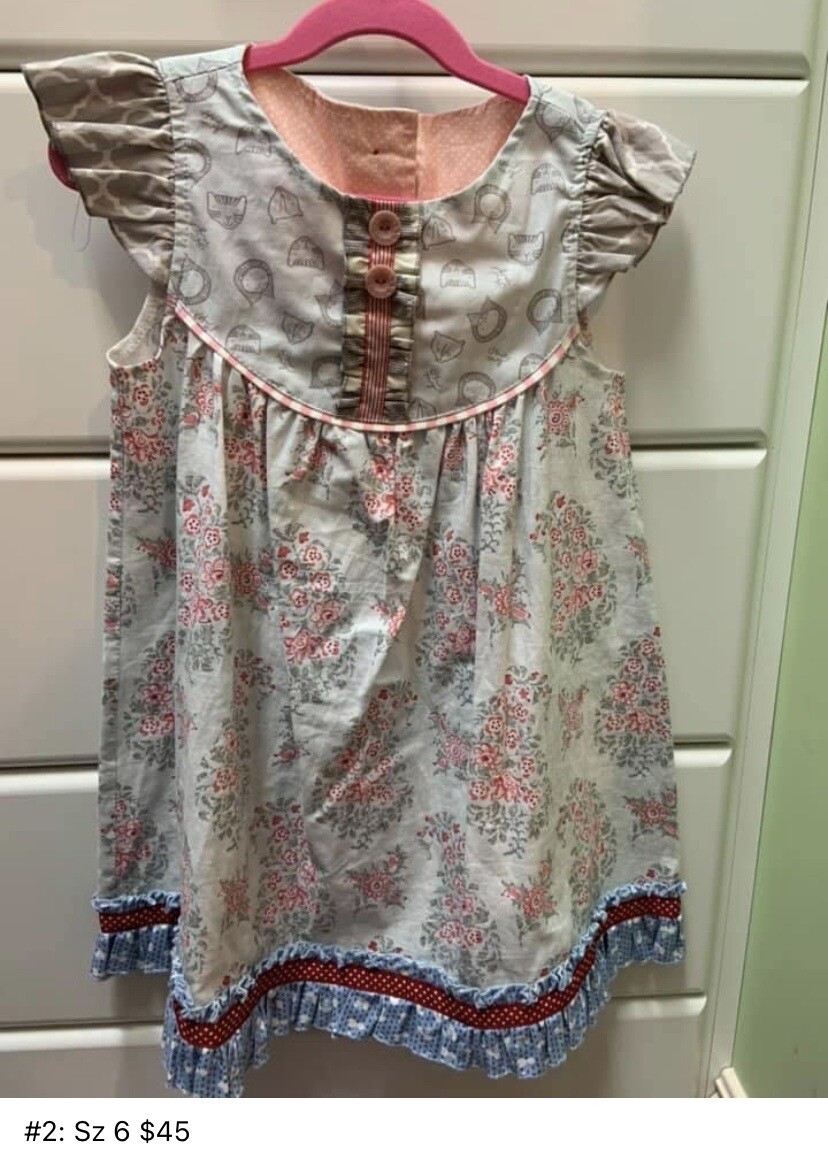 マチルダジェーン　プラチナム　ワンピース　サイズ6 Size 6 Matilda Jane Clothing Platinum Vintage Plat Girls Flutter