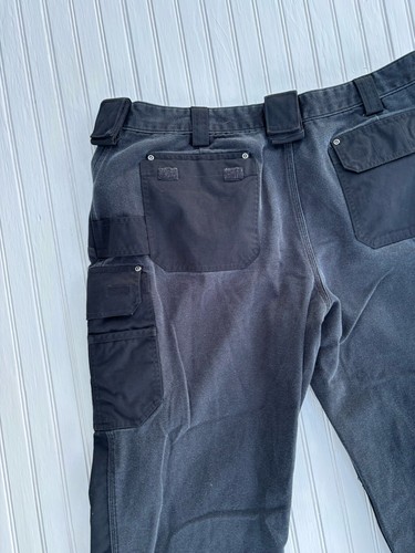 Duluth Trading Herrenhose 44 x 30 schwarz Flex Feuerwehrhose entspannte Passform Canvas kostenloser Versand - Bild 4 von 7