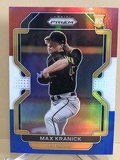 2022 Panini Prizm Baseball Max Kranick RC #185 Red White Blue Prizm Pirates
