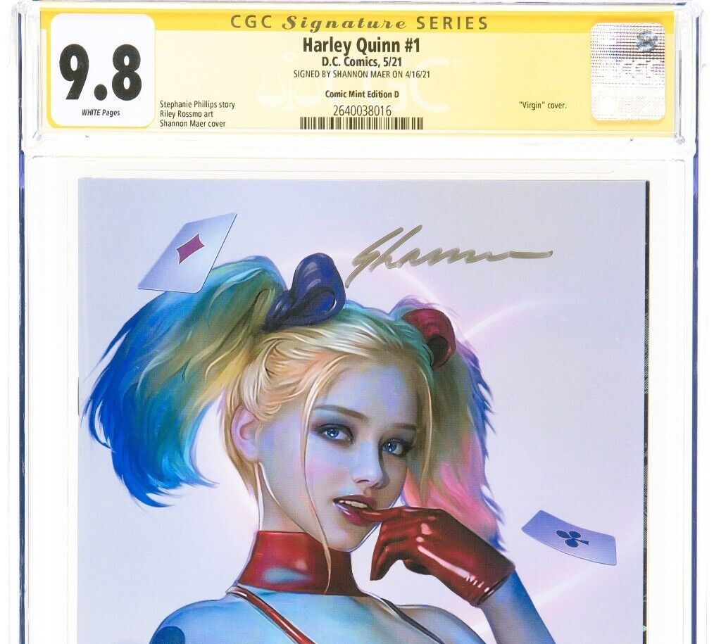 🔥 HARLEY QUINN 1 VARIANT CGC 9.8 SS SIGNED BY SHANNON MAER 1st App of