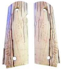 1911 Colt & Clones CUSTOM GUN GRIPS Slim Line Full size faux Ivory