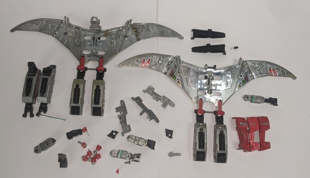 1985 Hasbro G1 Transformers Dinobot Swoop Action Figure Body Worn Incomplete Lot