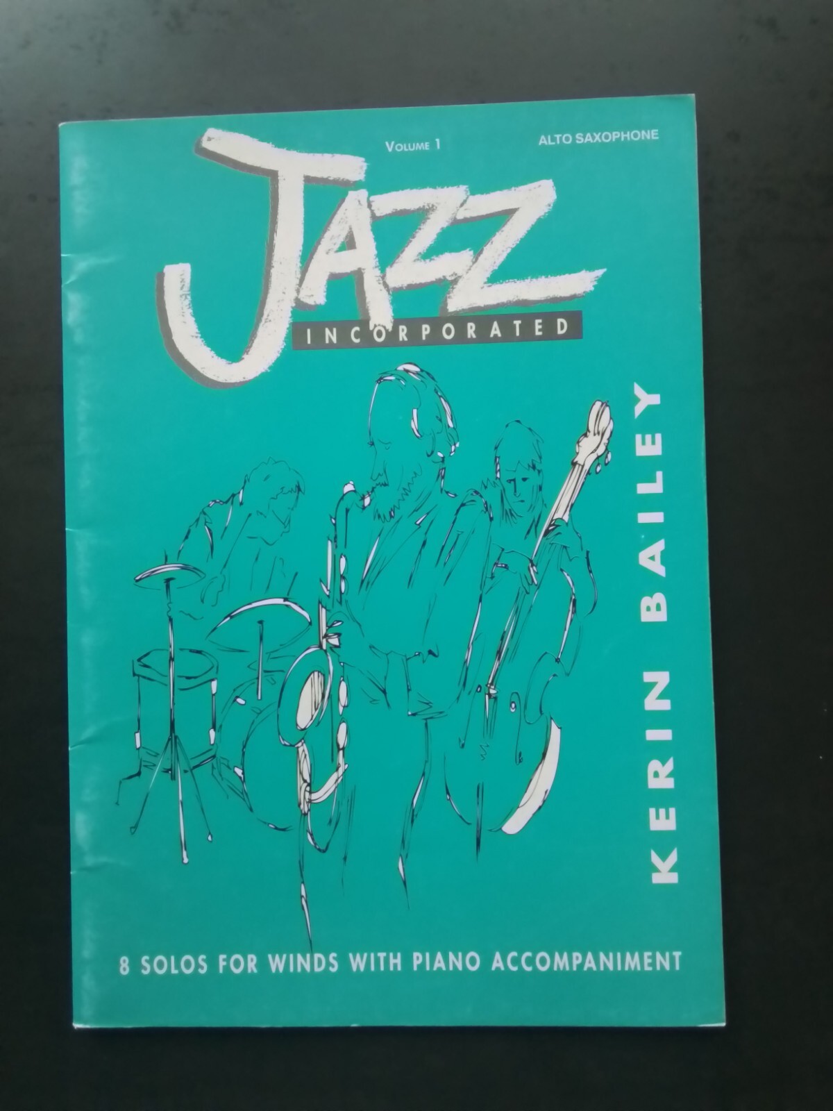 Partition jazz saxophone alto recueil K. Bailey Vol 1 avec accompagnement piano 8 solos