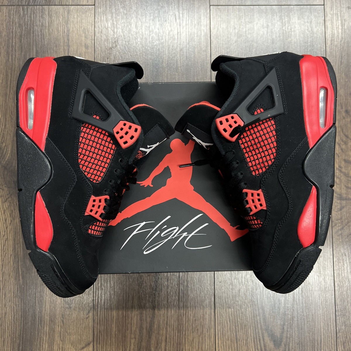 Size 8 - Jordan 4 Retro Mid Red Thunder 195243537953| eBay