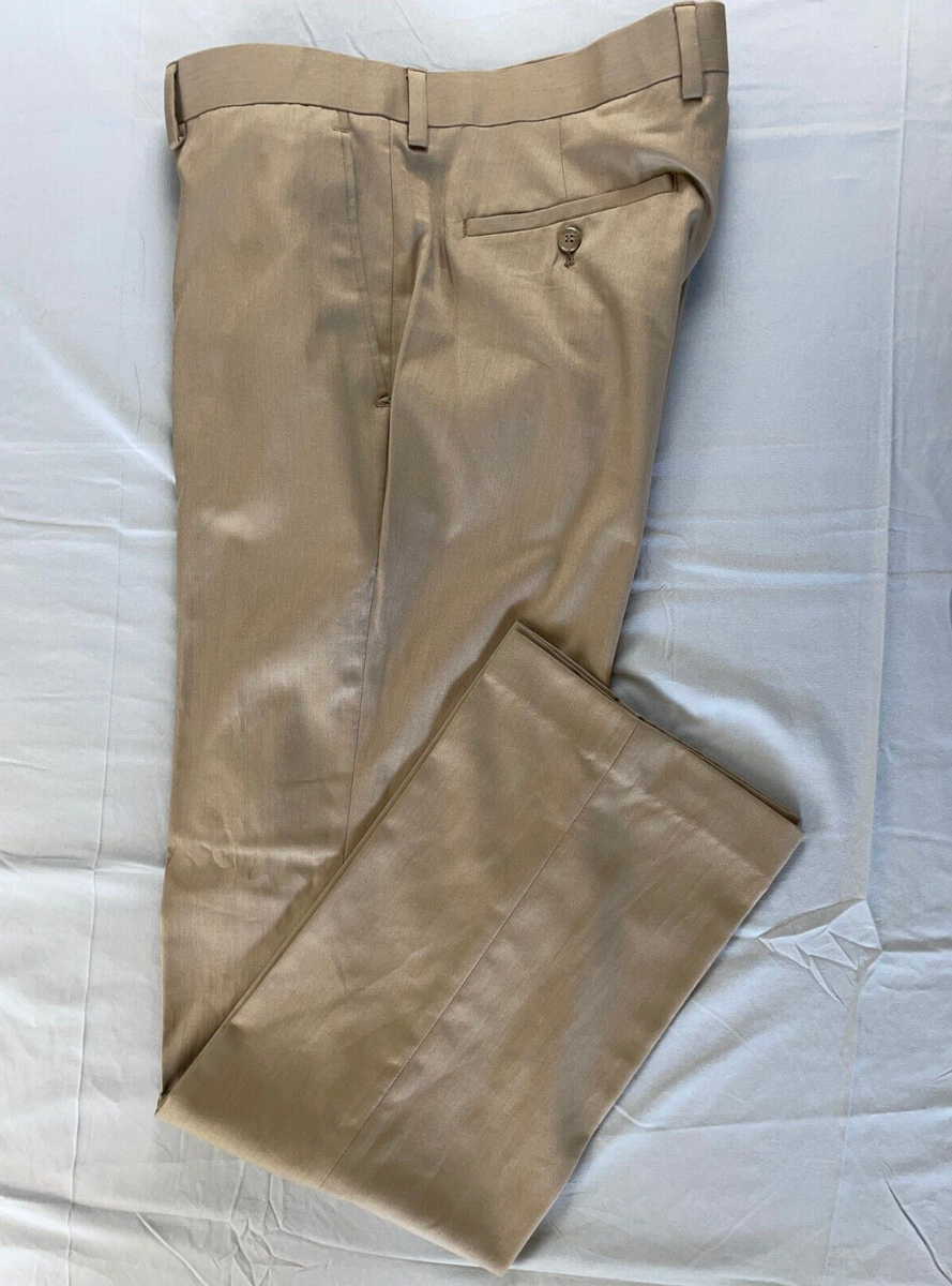 Louis Raphael Tailored Fit Flat Front Washable Dress Pants. Herringbone,  38X34. | eBay