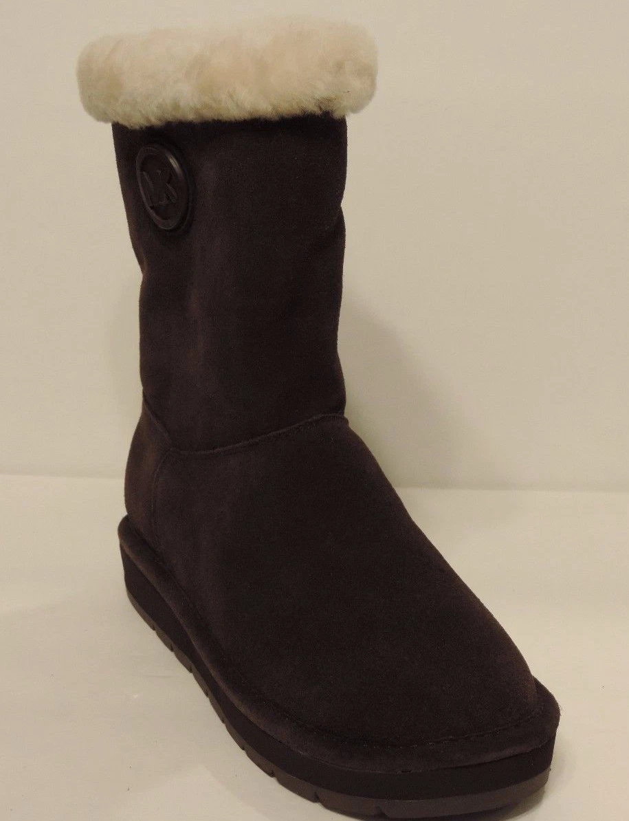 New Michael Kors boots women winter mid boots suede finish soft
