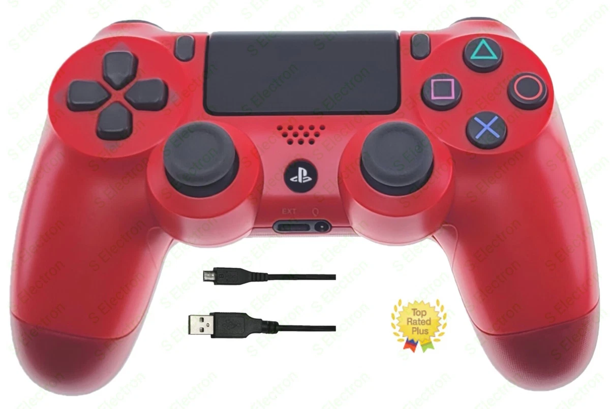 Sony PS4 DualShock 4 Wireless Controller Red Black CUH-ZCT1U for