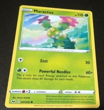 Maractus 7/202 - LP - Sword Shield Base Set Pokemon Card US Seller 20 + years