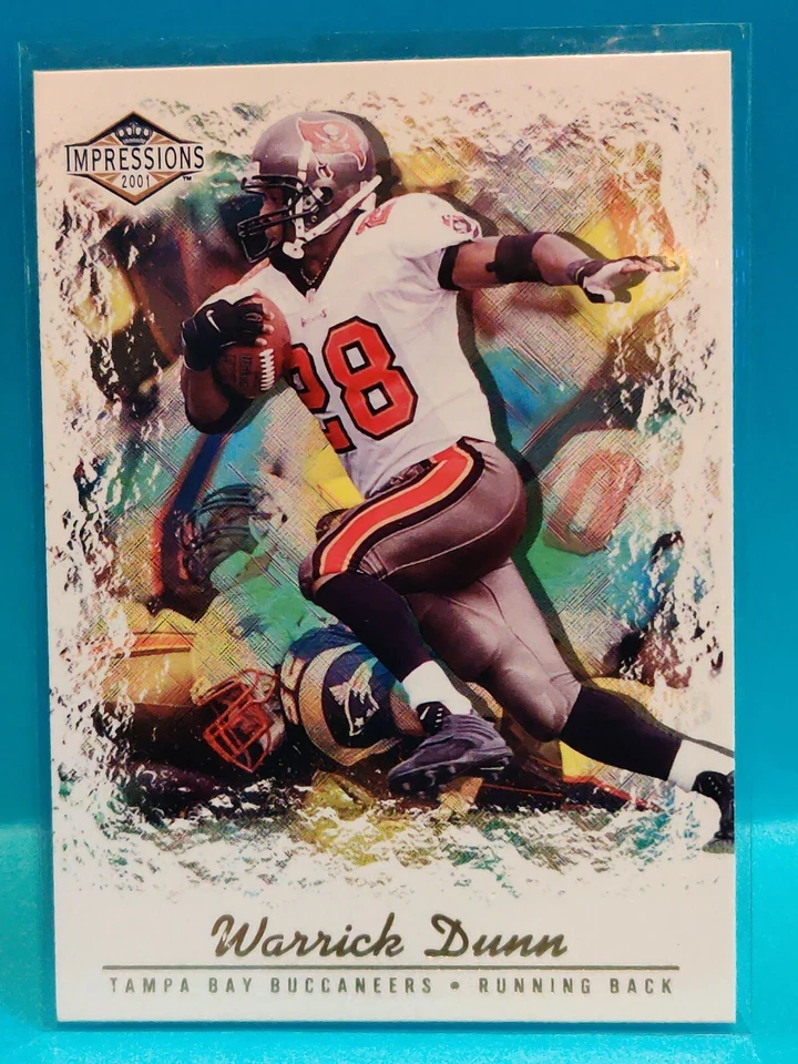2001 Pacific Impressions Warrick Dunn #131 Hobby Red Backs Parallel /280 - Image 4 of 4