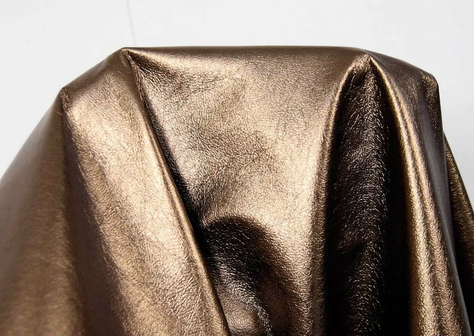 LEDERVERSAND BERLIN Lammleder bronze-metallic Glattleder Glamour Laminato 0,5-0,6 mm #5277