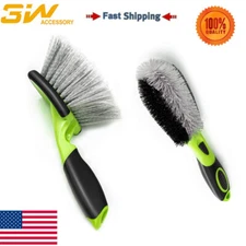 Car Detailing Brush SET Wheel Rims Tire Seat Engine Cleaning Tool Kit Auto Wash