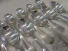 Vintage 1970 French silver-plated 12 coffee spoons Christofle America 14,1cm