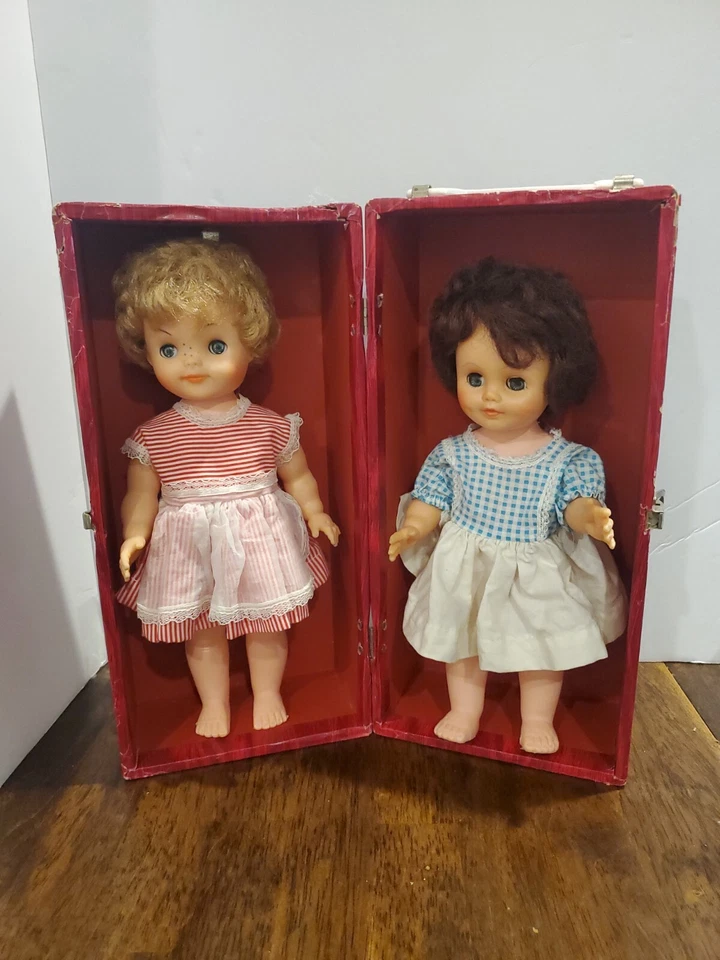 Винтажные куклы 1950-60-х Sleepy Eye и картонный чехол для переноски  - Изображение 2 из 4