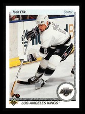 Todd Elik 1990-91 Upper Deck Hockey NHL #233c Los Angeles Kings