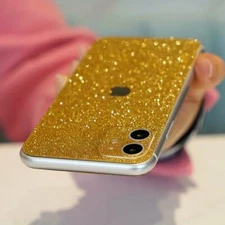 Glitter Bling Sparkle Phone Back Film Sticker For iPhone 15 Pro Max 14 13 12 11