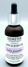 Demeter Pick-Me-Up Baby Powder Bath & Body Oil 2 fl oz New AUTHENTIC RARE! 60ML