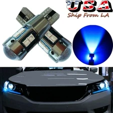 T10 Error Free Blue LED Parking Light Strip DRL Bulbs For 2013-2015 Honda Accord