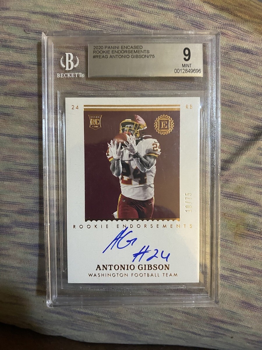 beckett graded football cards football cards auto Graded Beckett Antonio Gibson