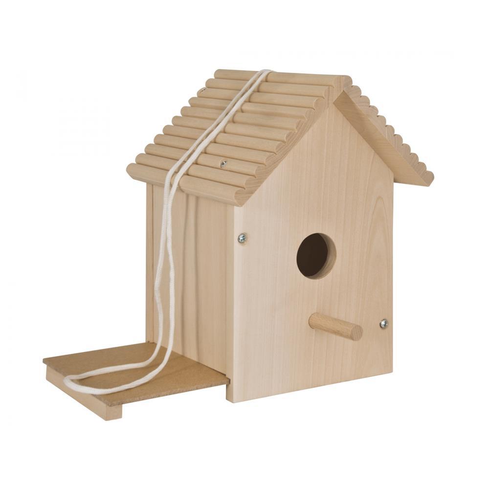 Thumbnail - Eichhorn Diy Vogelhaus Outdoor 14 X 14 X 24 Cm Holz 6 Farben Bastelset