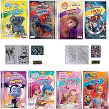  30 PACK Grab  Go Play Packs Kids Coloring Books With Crayons Party Favor Bulk