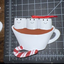 Hot Chocolate Family With 3 Kids Personalized Christmas Ornament