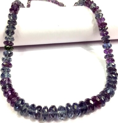 Extremely Beautiful Great Sparkling Alexandrite Beads Faceted Rondelle Beads.