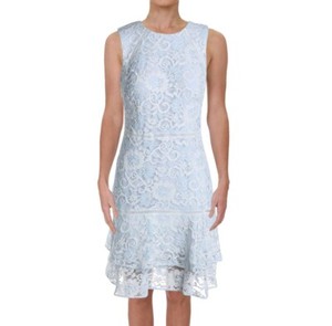 ice blue sheath dress