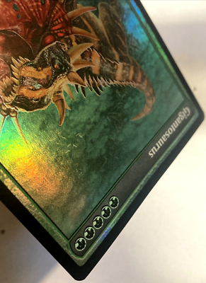 MTG Gigantosaurus FULL ART FOIL Foundations 718 NM | eBay