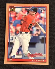 2026 Topps Series 1 C.J. Kayfus Rookie Serial Numbered #T91-90 Guardians Insert