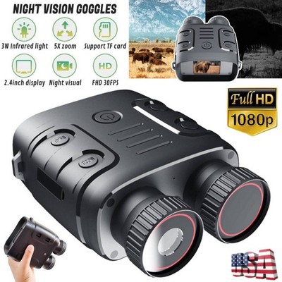Night Vision Goggles LCD Display Infrared Binoculars 5X Digital Zoom Binoculars