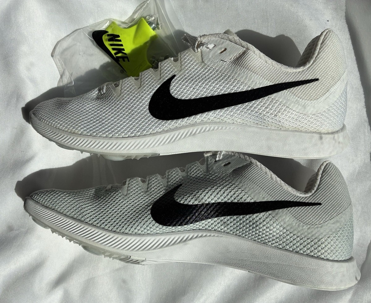Size 10.5 - Nike Zoom Rival Distance White Black for sale  display picture 2