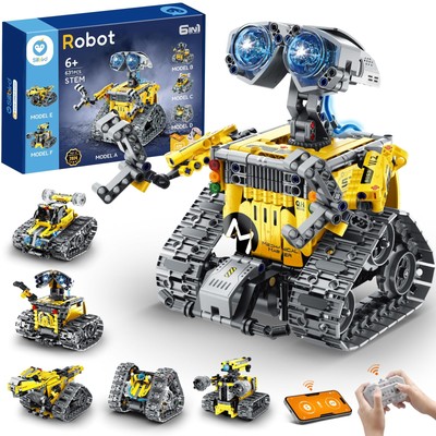 Robot Building Kit with Remote Control Gifts for Kids Boys Ages 8-13, Coding ...