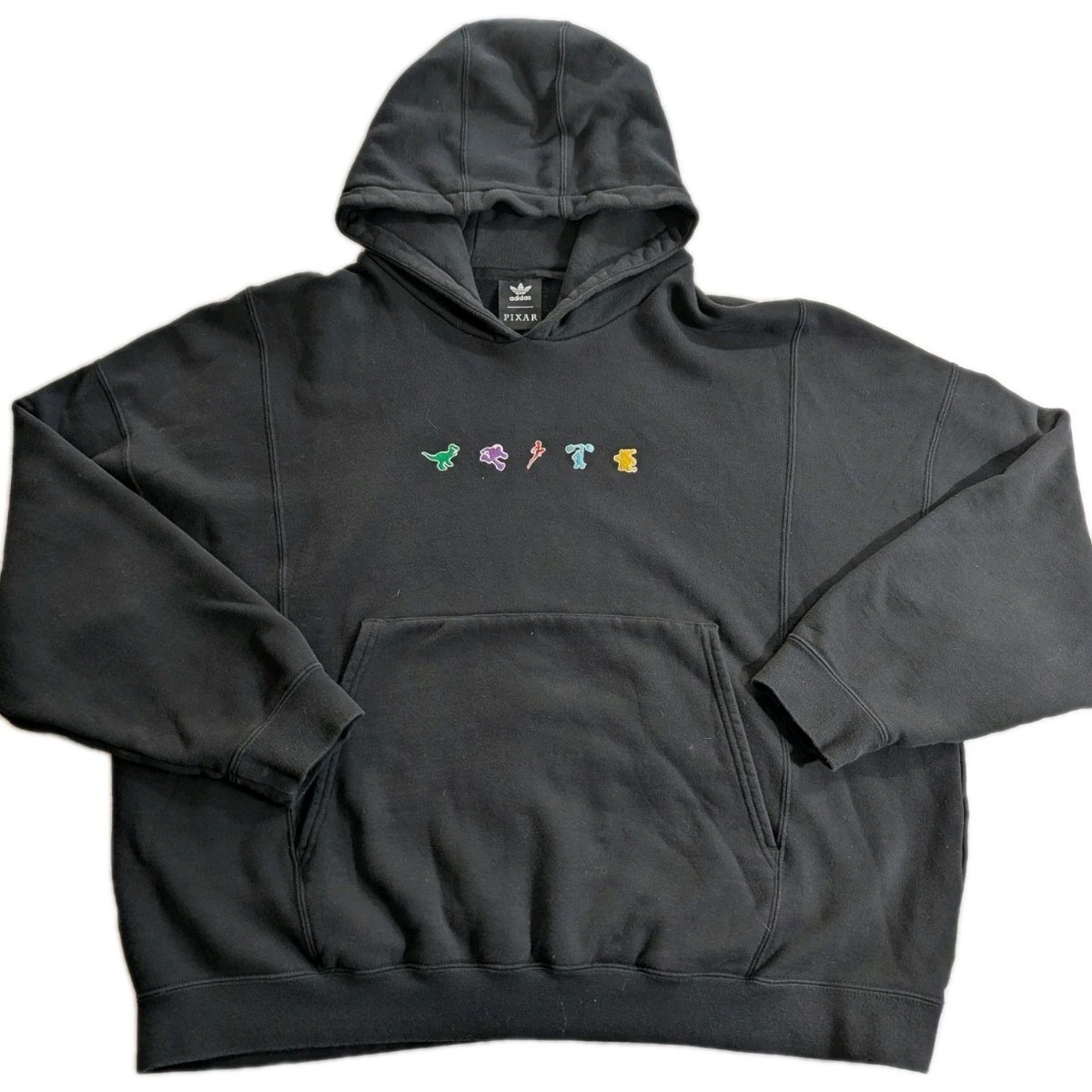 Adidas x Pixar Disney Adult Size XL Embroidered Hoodie Black