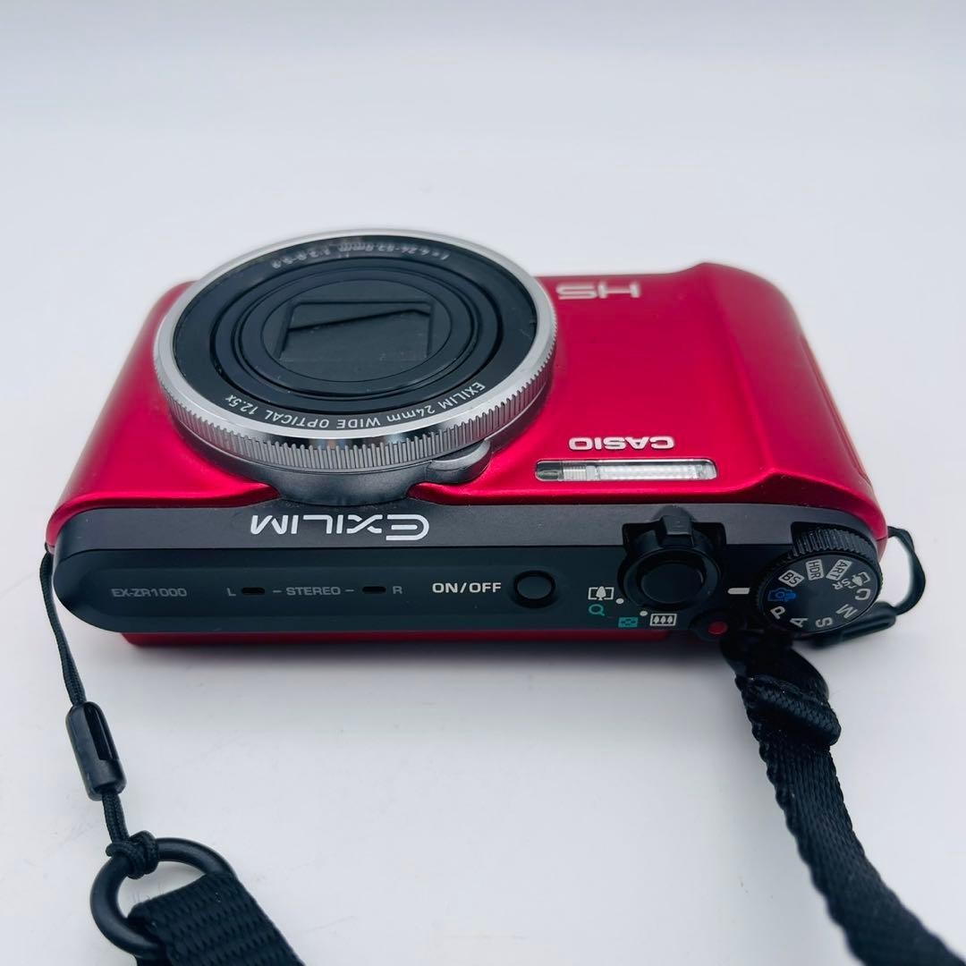 CASIO EXILIM EX-ZR1000 Red 16.1MP Compact Digital Camera Used From