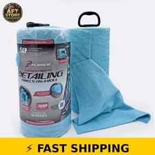 Platinum Series XL Microfiber Cleaning Towels - 50 Count Roll