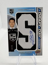 2022-23 UDSP Game Used Draft Day Marks /35 Jordan Spence RC Auto Kings “S”