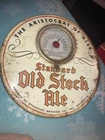 Vintage Standard Old Stock Ale Beer Thermometer 9”D Sign Rochester NY– 1930s–40s