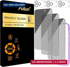 Ailun 3 Pack for iPhone 17 Pro Max Privacy Screen Protector 6.9 inch  3 Pack C